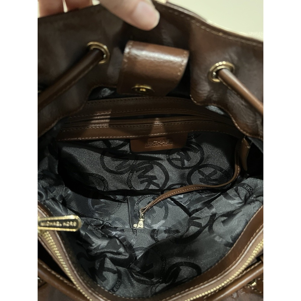 Michael Kors Zebra Print Large Canvas & Leather Shoulder Bag Designer Handbag‎ - Picture 11 of 15